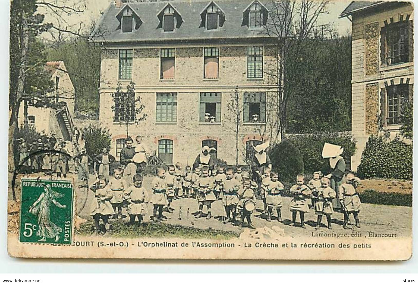 ELANCOURT - L'Orphelinat De L'Assomption - La Crèche Et La Récréation Des Petits - Elancourt