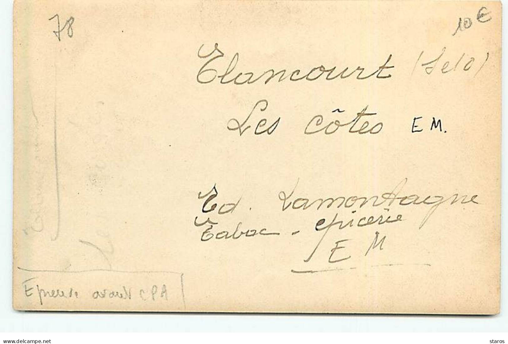 Photo - ELANCOURT - Les Côtes - Epreuve Avant CPA - Elancourt