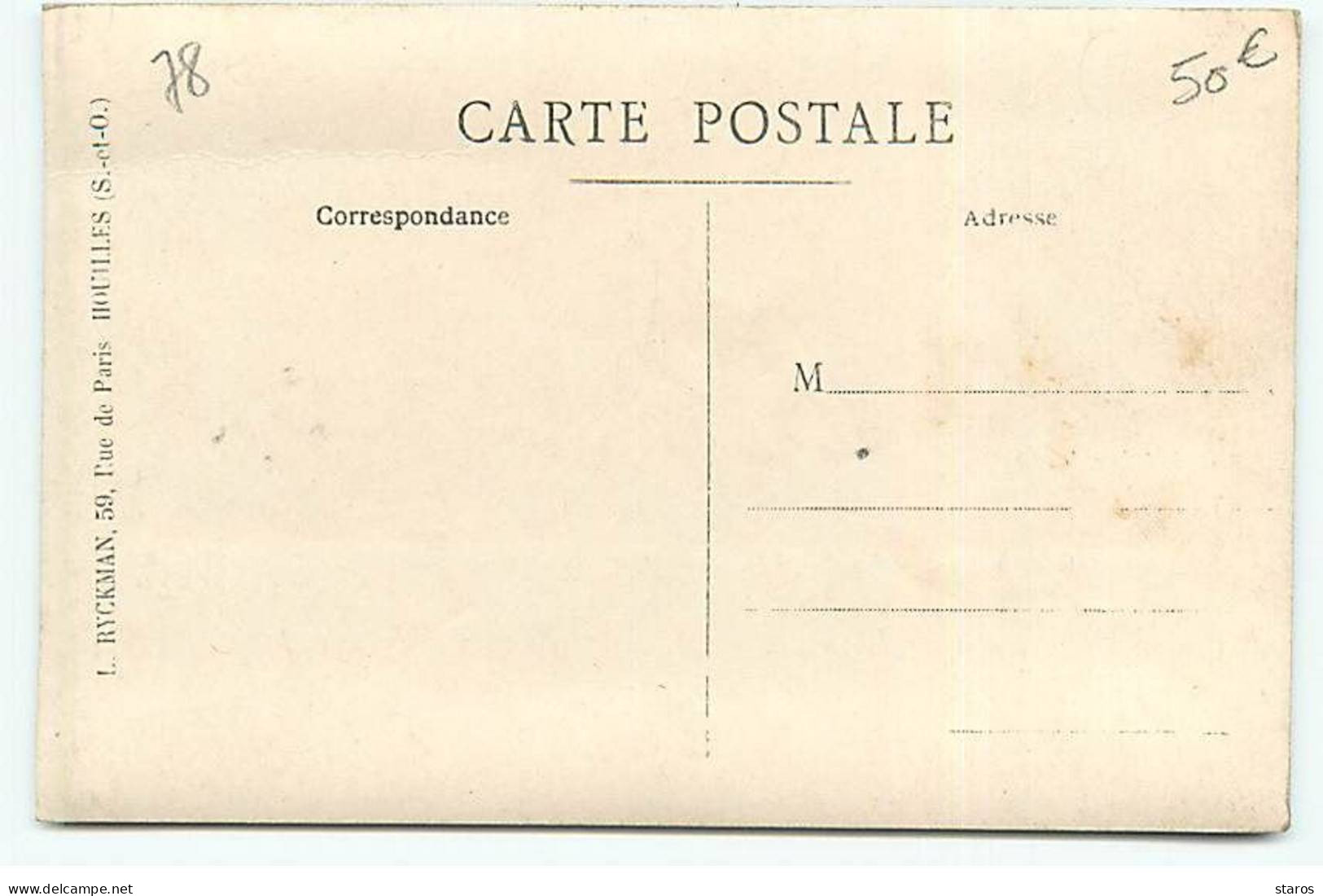 Carte Photo - CARRIERES-SUR-SEINE - Classe 1919 - Carrières-sur-Seine