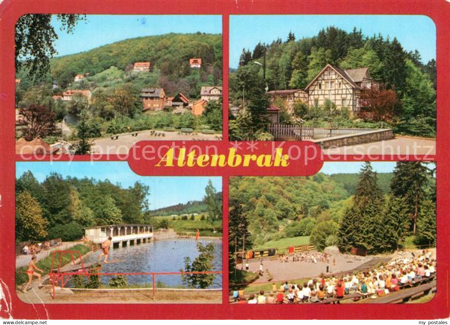 72961029 Altenbrak Harz Teilansicht Rolandseck Waldbergpfad Freibad Waldbuehne A - Altenbrak