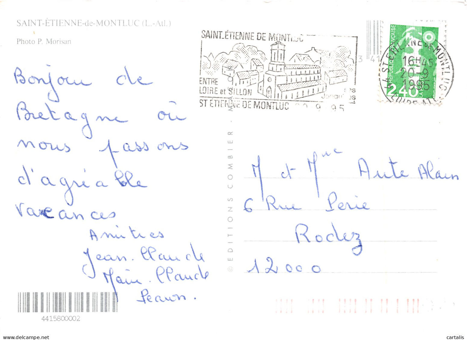 44-SAINT ETIENNE DE MONTLUC-N°4215-A/0321 - Saint Etienne De Montluc