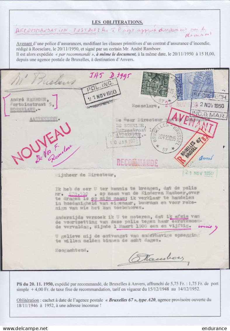 Série 'Exportation Belge' 1948 - Superbe Collection - Tous Types De Documents, D'oblitérations, … + 230 Documents - Voir - 1948 Exportation