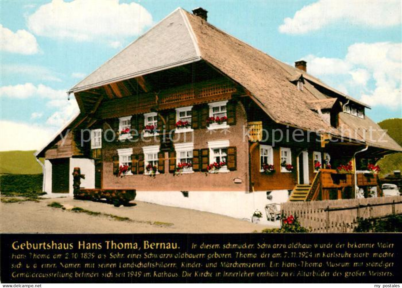 72959888 Bernau Schwarzwald Geburtshaus Hans Thoma Bernau Im Schwarzwald - Bernau