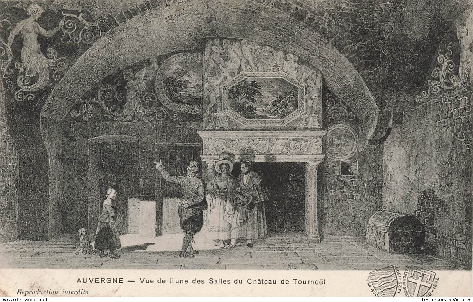 FRANCE - Auvergne - Vue De L'une Des Salles Du Château De Tournoël - Carte Postale Ancienne - Auvergne Types D'Auvergne