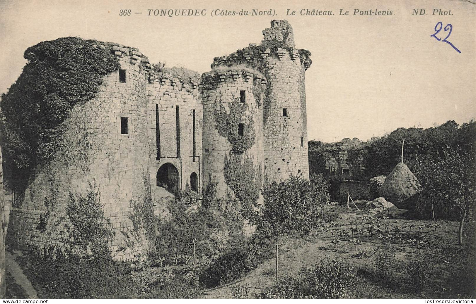 FRANCE - Tonquedec - Vue Sur Le Château Et Le Pont Levis - Carte Postale Ancienne - Tonquédec