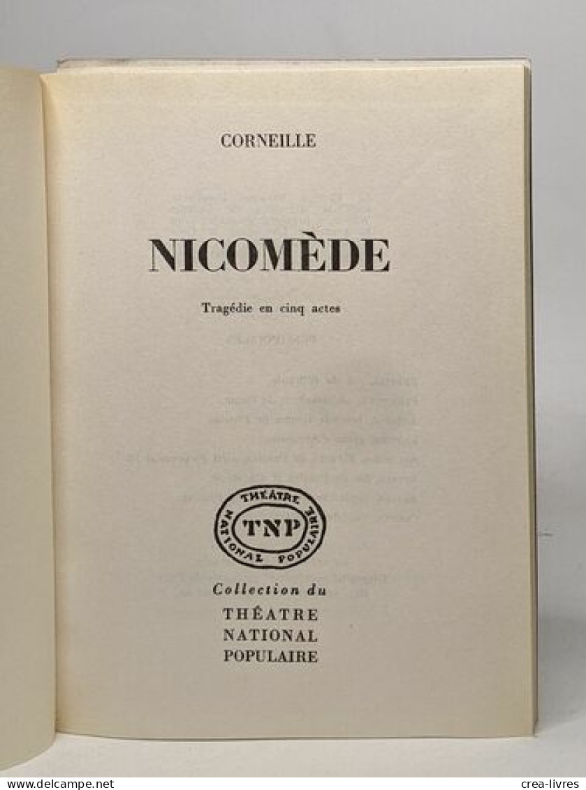 Nicomède - Auteurs Français