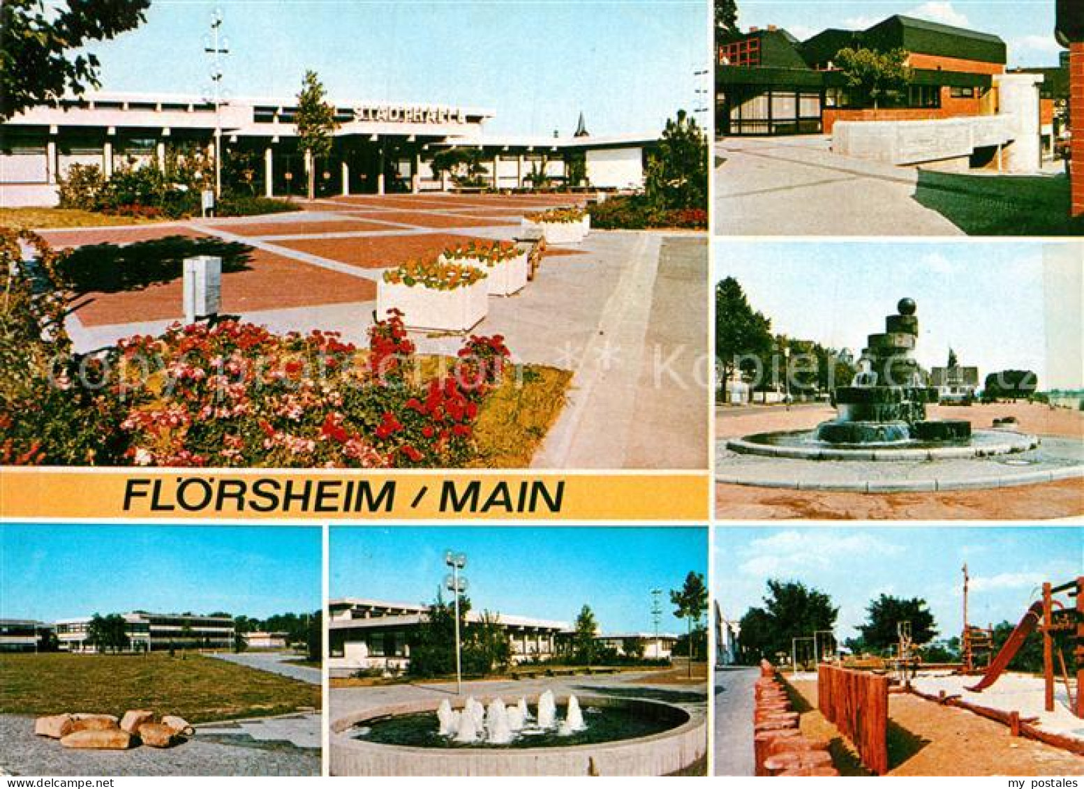 72958291 Floersheim Main Stadthalle Brunnen Kinderspielplatz Floersheim Main - Flörsheim