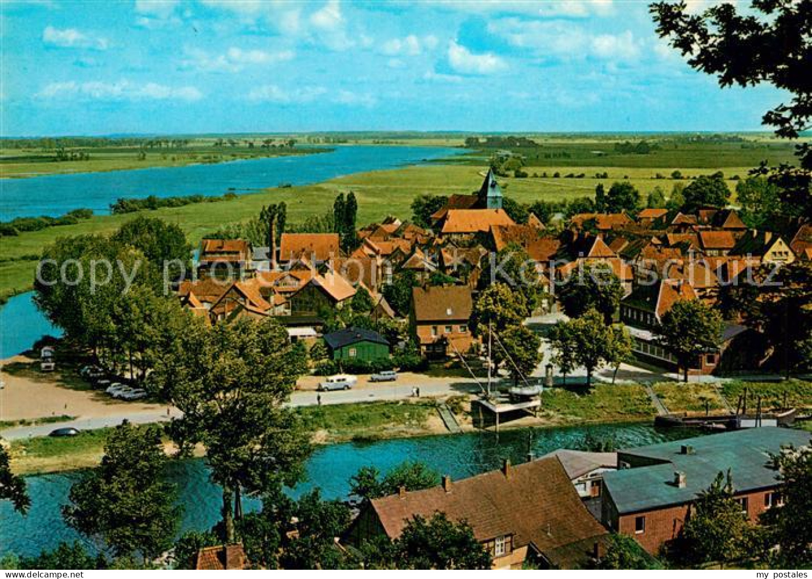 72957008 Hitzacker Elbe Panorama Blick Vom Weinberg Hitzacker Elbe - Hitzacker