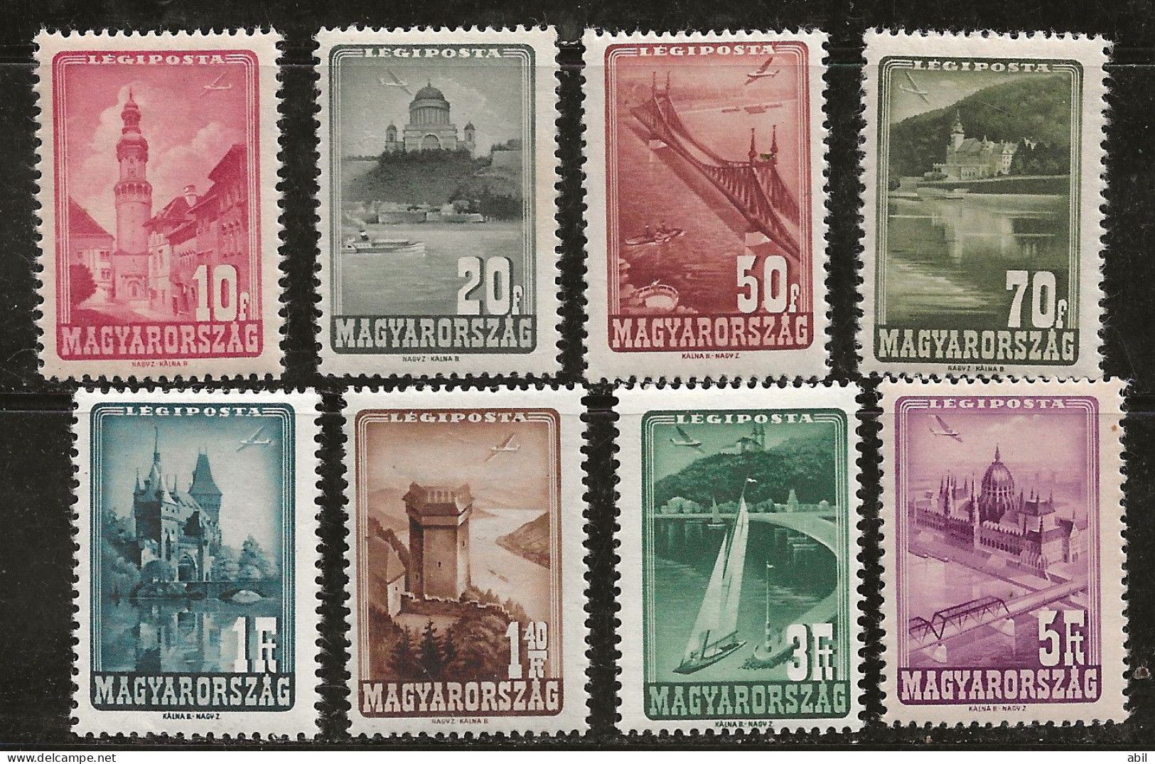 Hongrie 1947 N°Y.T. :  58 à 65 ** - Unused Stamps