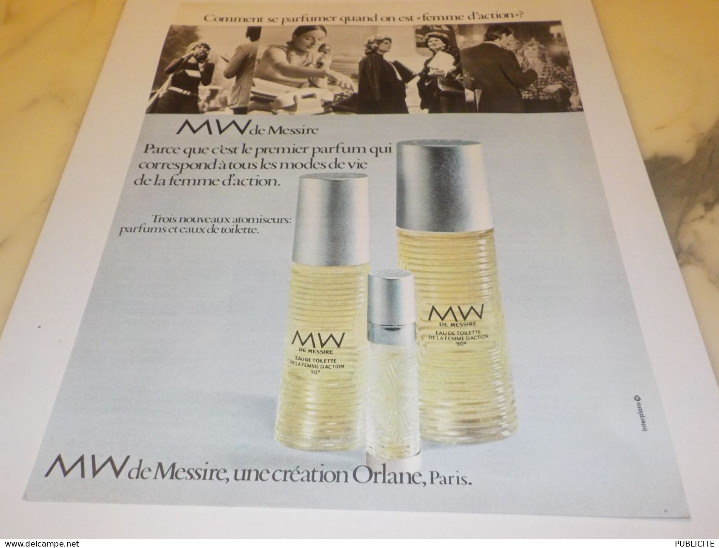 ANCIENNE   PUBLICITE MW DE MESSIRE DE ORLANE 1972 - Altri & Non Classificati