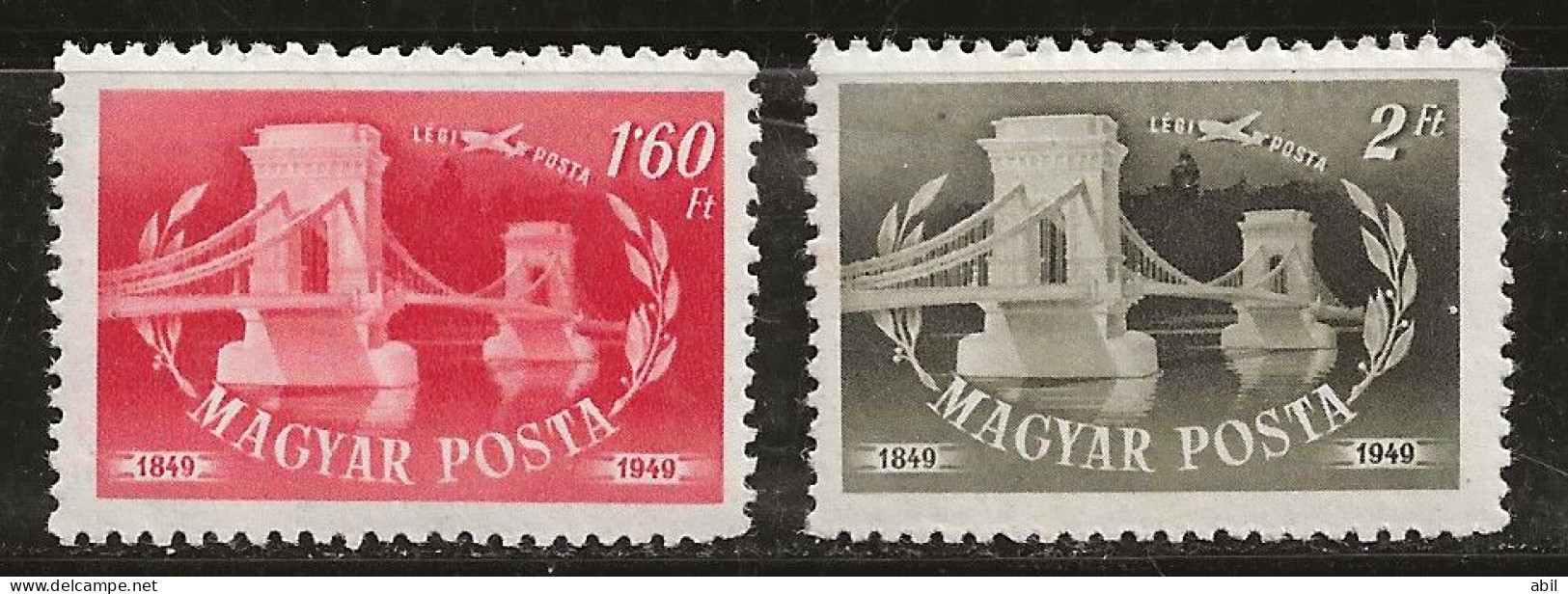 Hongrie 1949 N°Y.T. :  91 Et 92 * - Unused Stamps