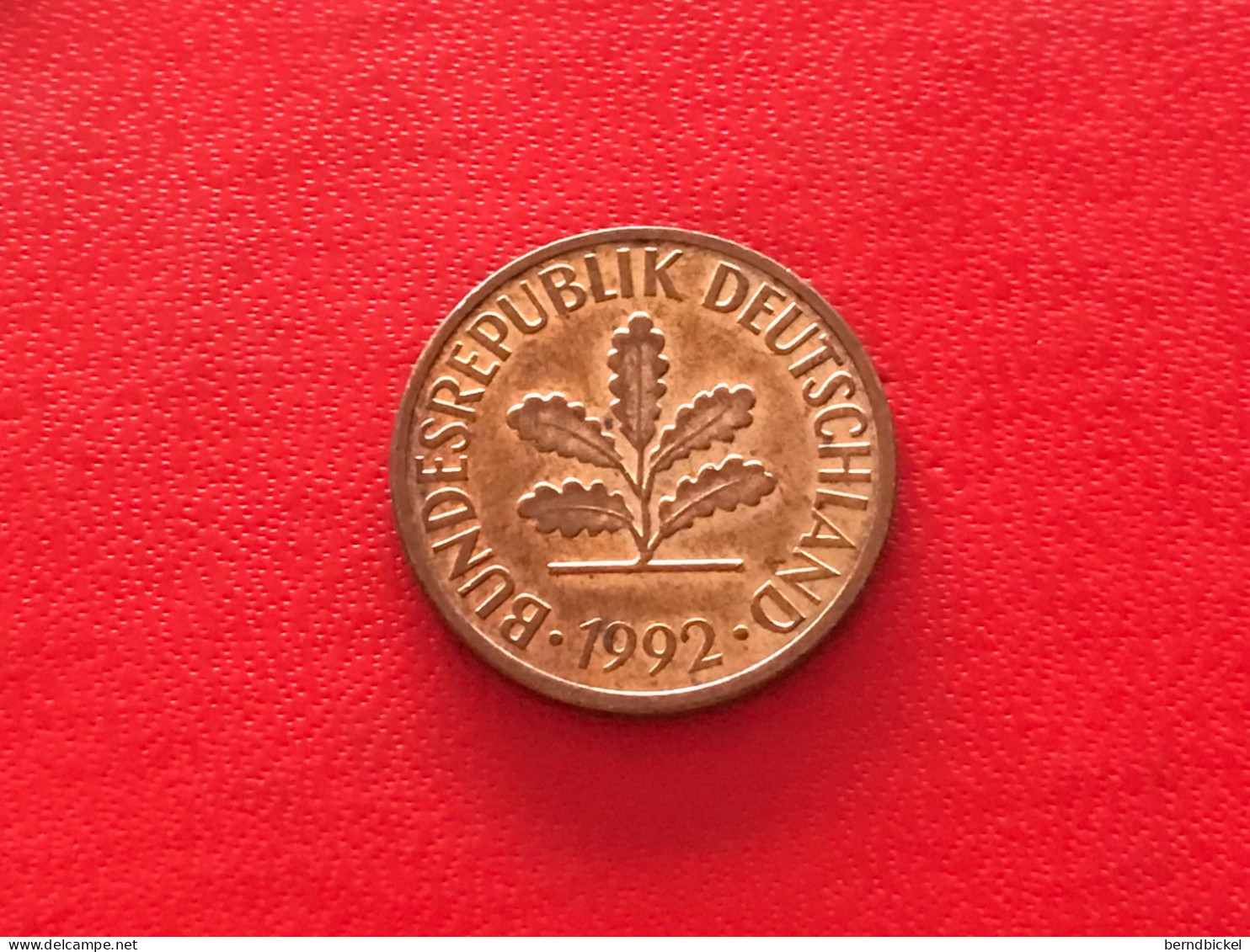 Münze Münzen Umlaufmünze Deutschland 2 Pfennig 1992 Münzzeichen F - 2 Pfennig