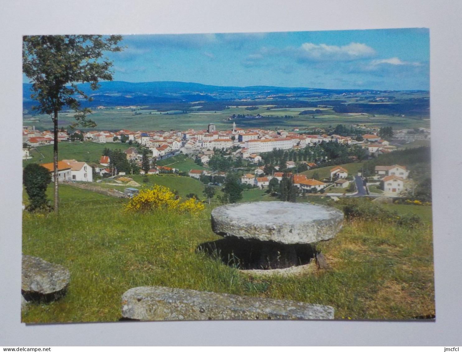 SAUGUES  Vue Panoramique A L'arrière Plan Les Monts De La Margeride - Saugues