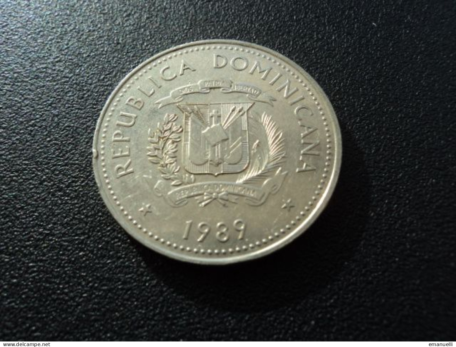 RÉPUBLIQUE DOMINICAINE * :1/2 PESO   1989   KM 73.1       SUP - Dominikanische Rep.
