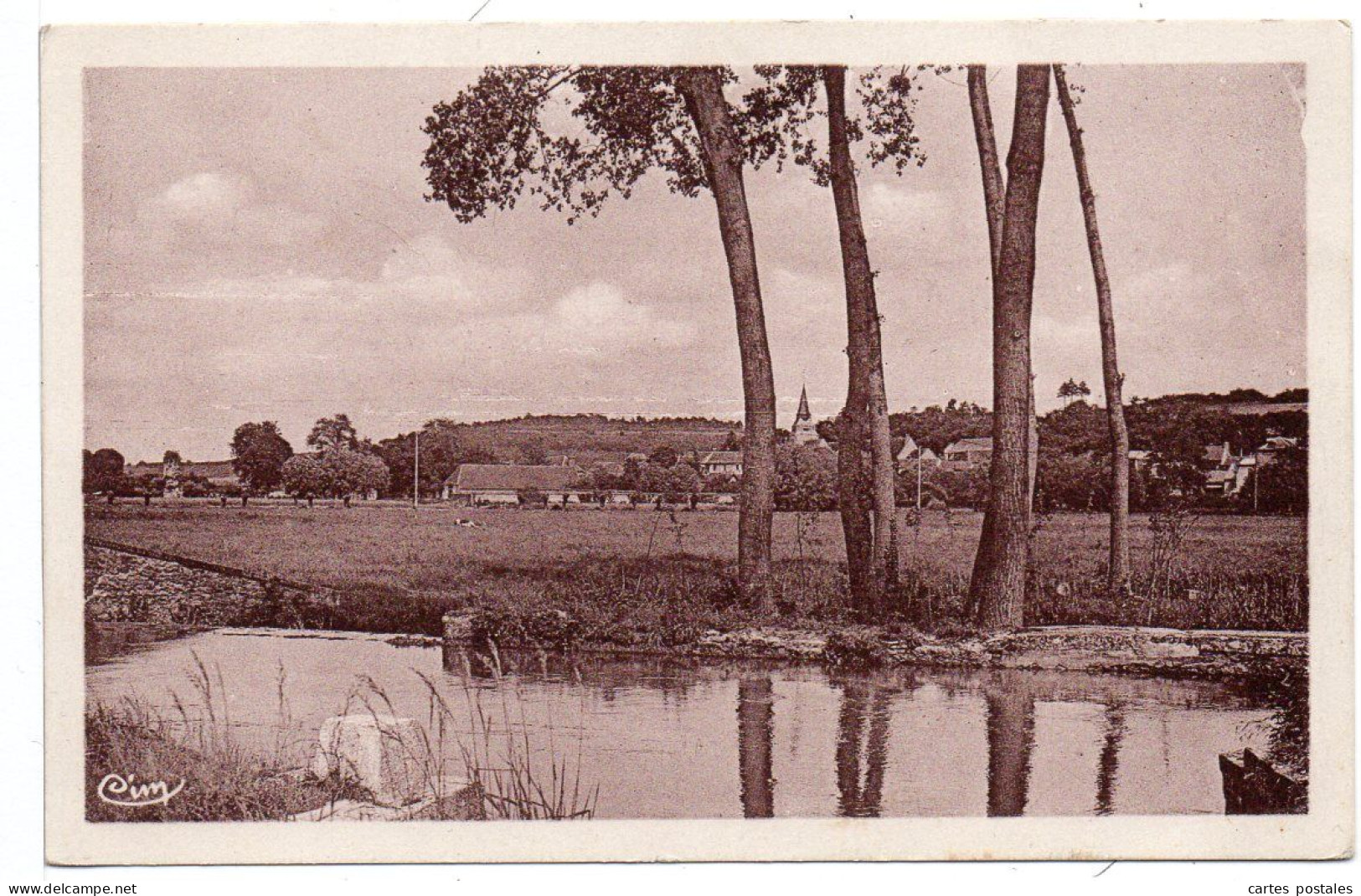 SAINT-CLAIR-SUR-EPTE Vue Générale Prise Des Bords De L'Epte - Saint-Clair-sur-Epte