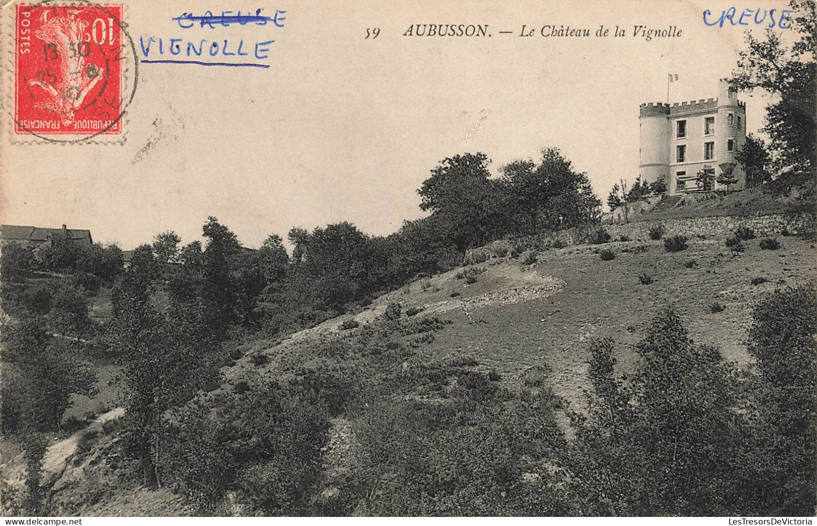 FRANCE - Aubusson - Vue Sur Le Château De La Vignolle - Carte Postale Ancienne - Aubusson