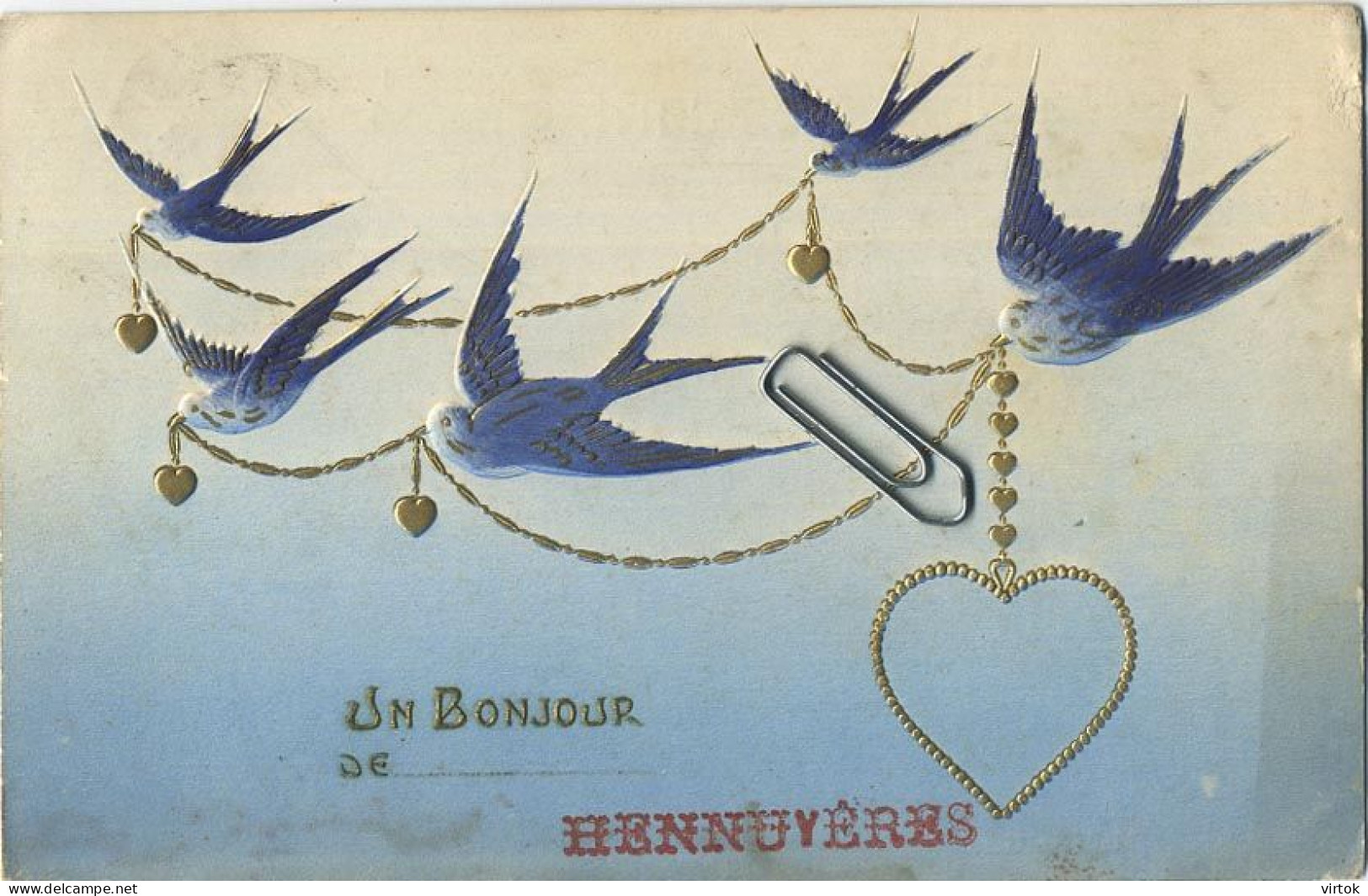 Hennuyères  (  Hirondelles - Zwaluwen )  Carte Reliëf - Braine-le-Comte