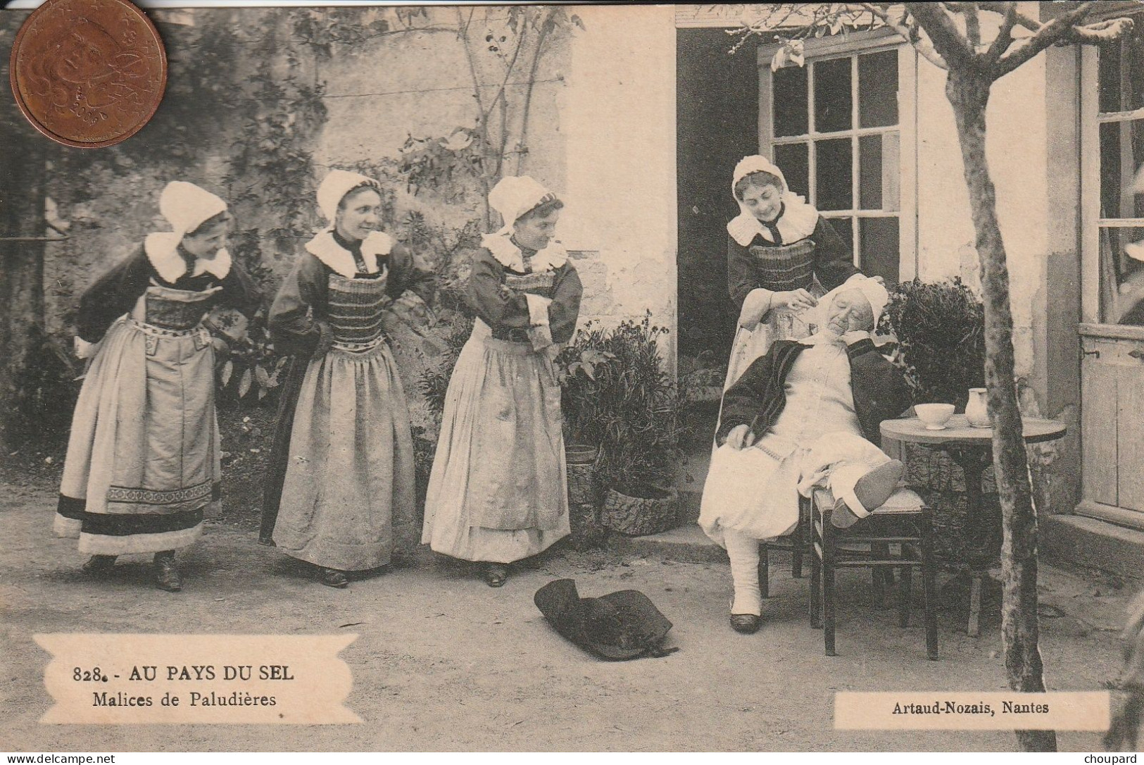 44 - Carte Postale Ancienne De  Guérande   Au Pays Du Sel     Malices De Paludières - Guérande