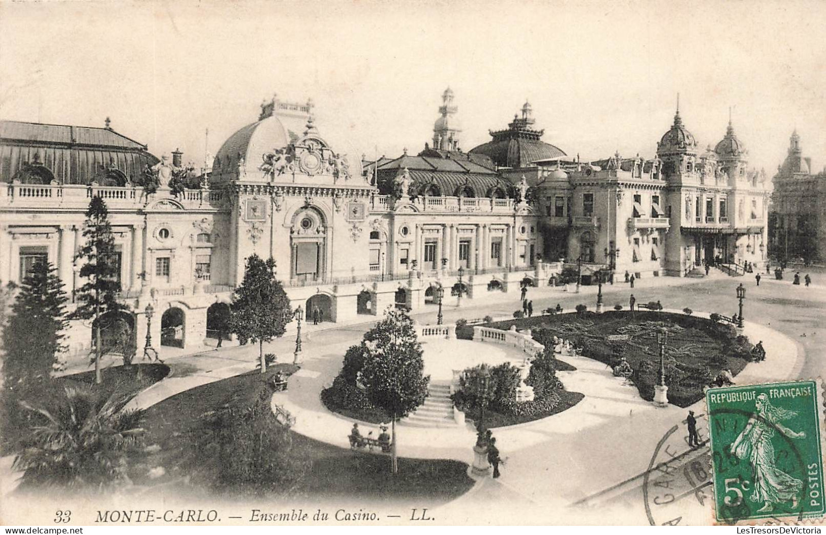 MONACO - Monte Carlo - Vue D'ensemble Du Casino - L L - Vue Générale Du Casino - Carte Postale Ancienne - Monte-Carlo