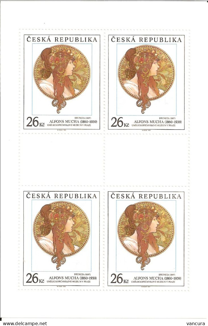 A 277 Czech Republic Alfons Mucha Brunette 2000 - Ungebraucht