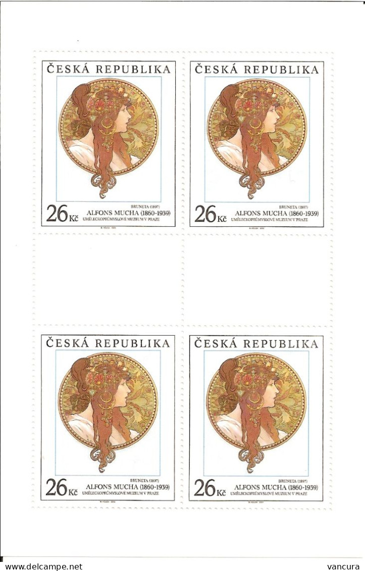 A 277 Czech Republic Alfons Mucha Brunette 2000 - Nuevos