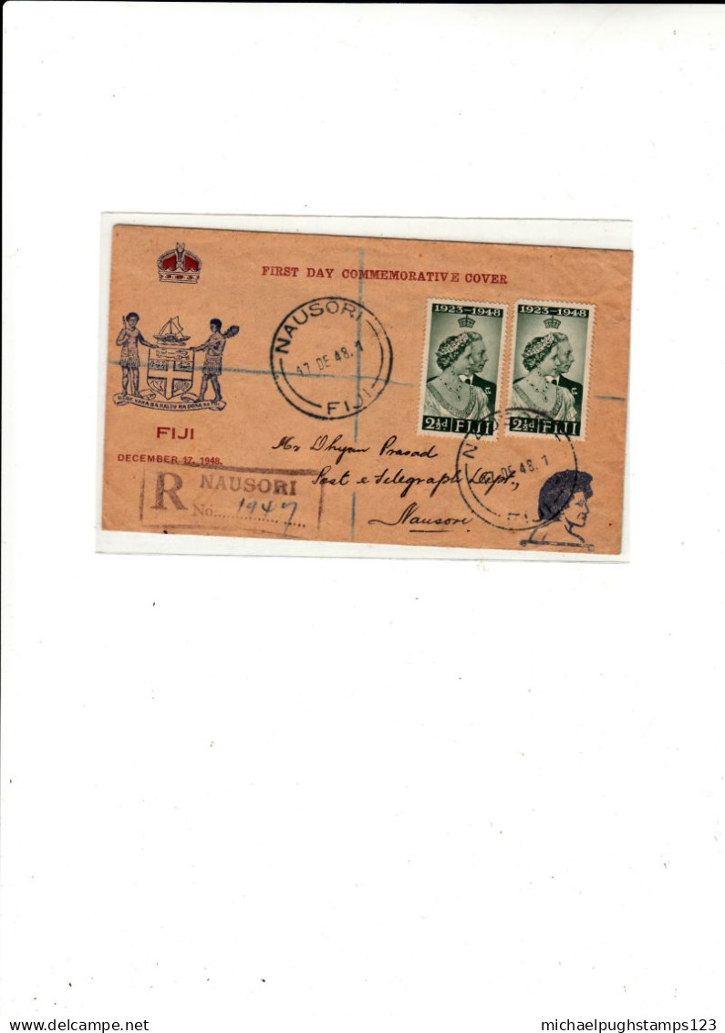 Fiji / Postmarks / 1948 Silver Wedding - Fiji (1970-...)