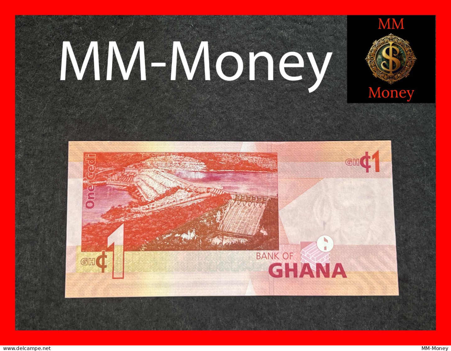 GHANA 1 Cedi   4.8.2017  P.   45  New Signature   UNC - Ghana