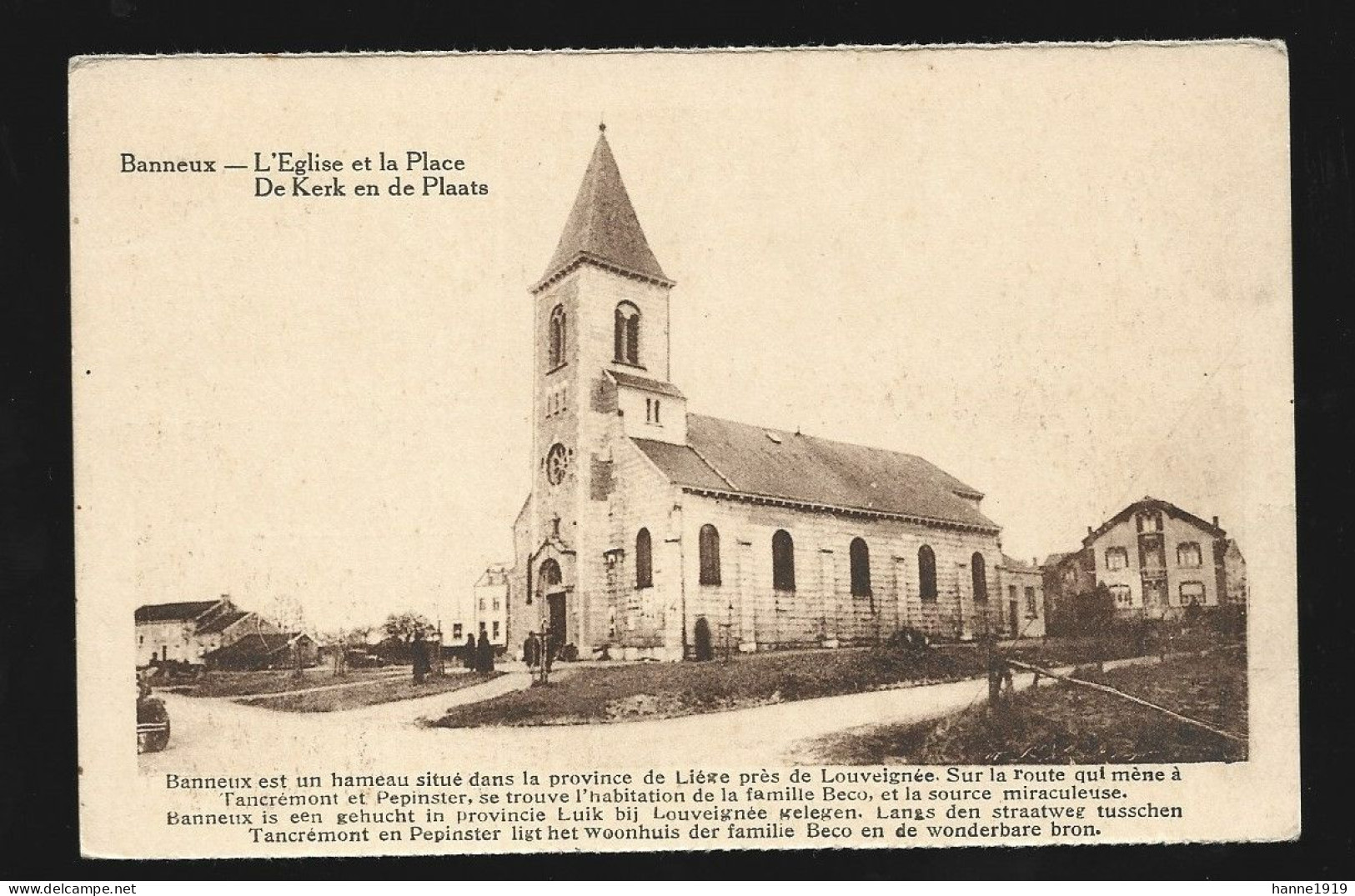 Banneux Notre Dame L' Eglise Et La Place Htje - Pepinster