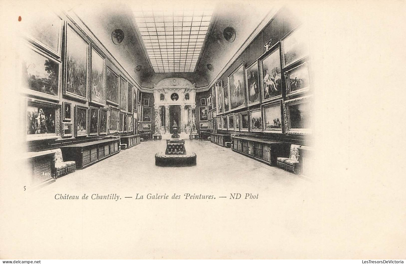 FRANCE - Château De Chantilly - Vue Sur La Galerie Des Peintures - ND - Carte Postale Ancienne - Chantilly