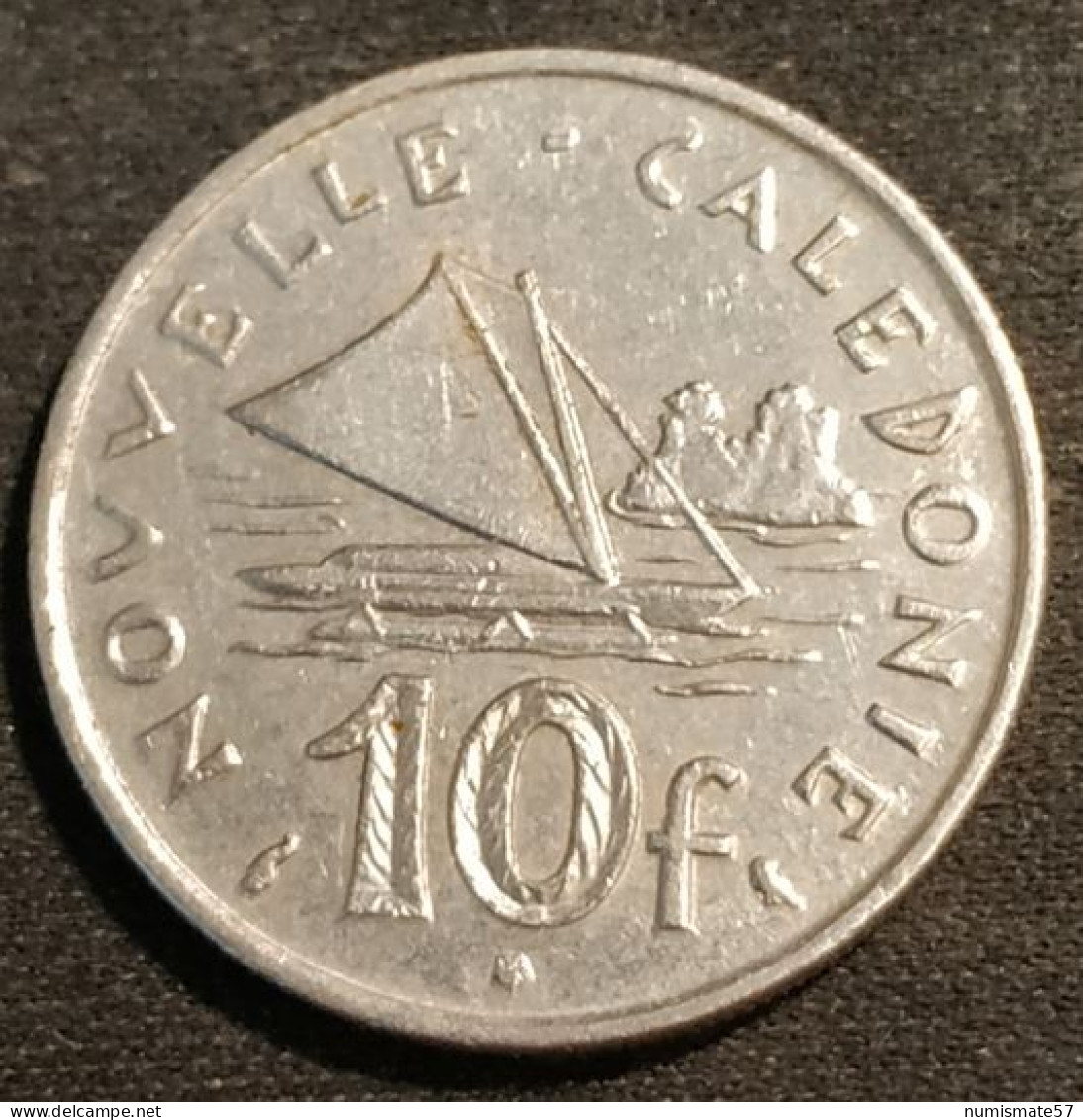 NOUVELLE CALEDONIE - 10 FRANCS 1970 - Sans IEOM - KM 5 - Pirogue à Balancier De L'île Des Pins - Nouvelle-Calédonie