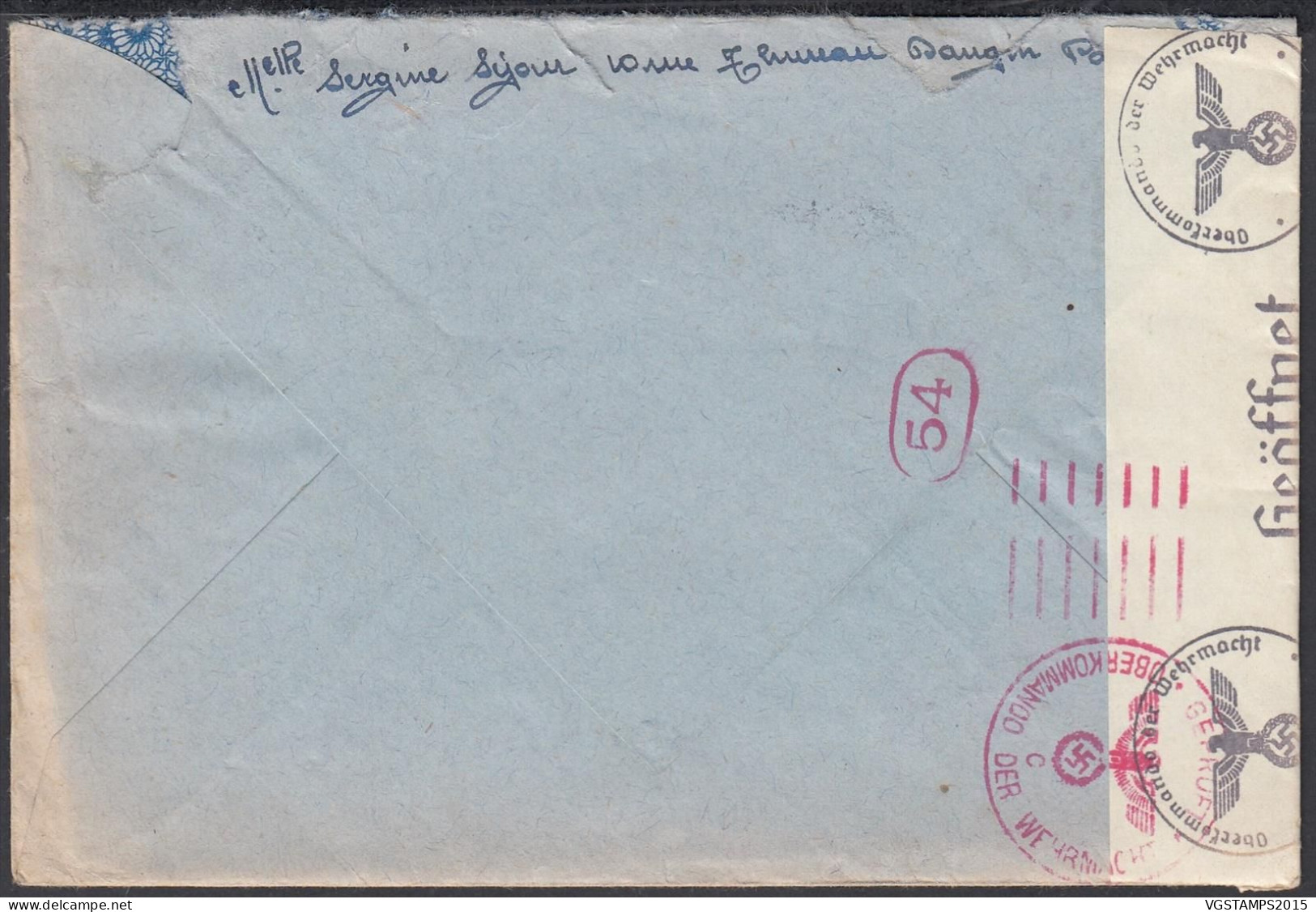 France 1942 - Lettre De Paris à Destination Couillet Chez Charleroi-Belgique. Avec Contenu. Censurée..... (EB) DC-12474 - Used Stamps