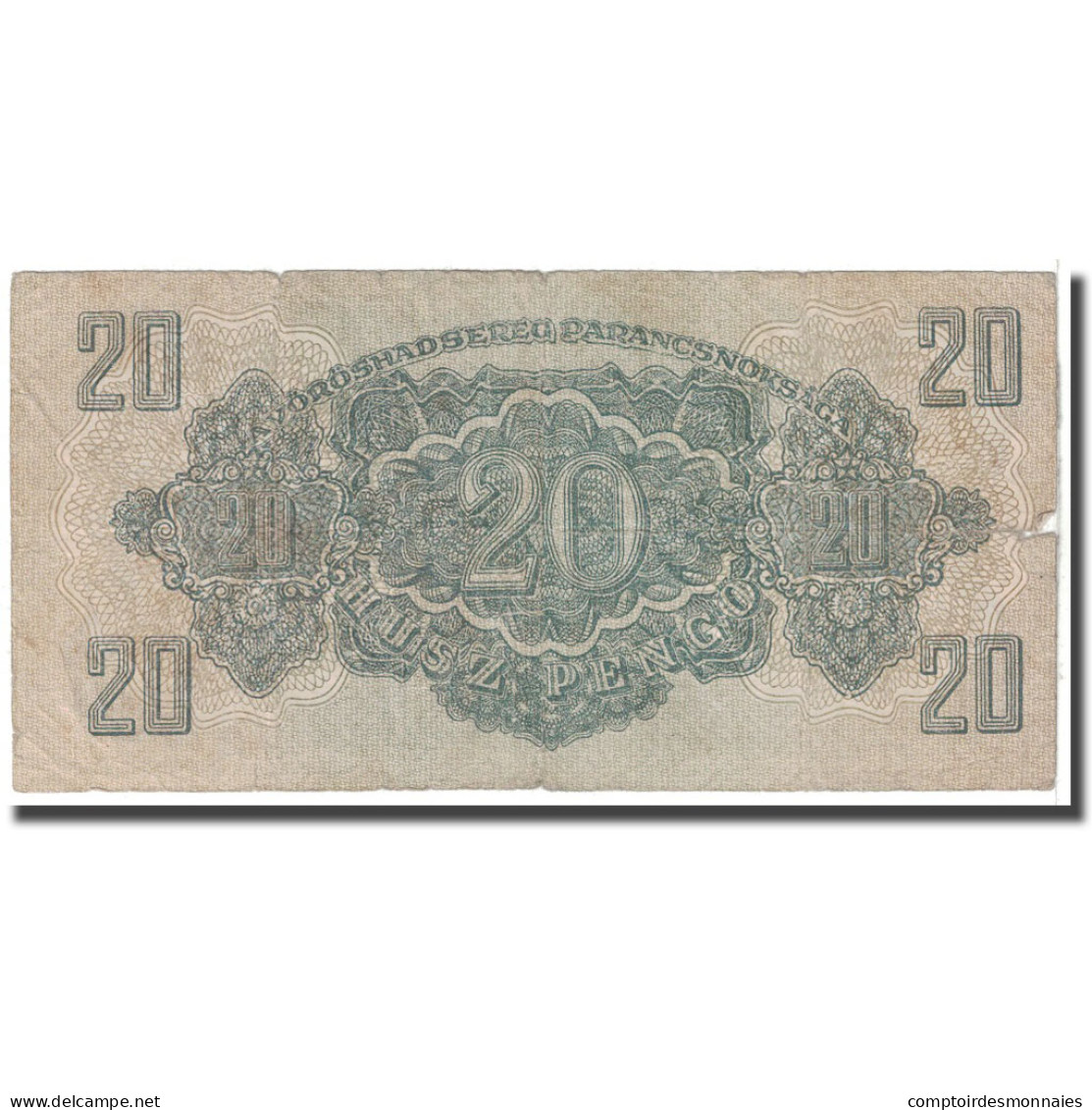 Billet, Hongrie, 20 Pengö, 1944, KM:M6b, B - Hungría