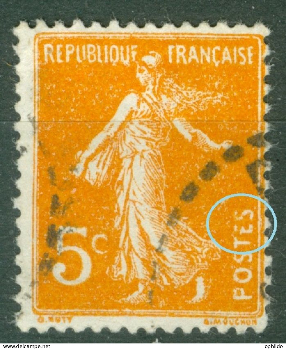 France   158  Ob TB   Petit Surencrage Sur Les E Et S De Postes    - Used Stamps