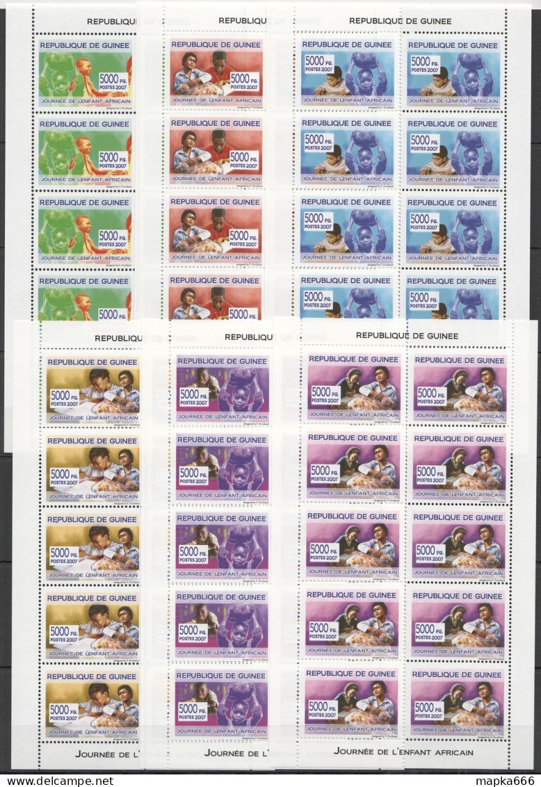 A1057 2007 Guinea African Child'S Day Organizations ! 10Set Mnh - Refugees