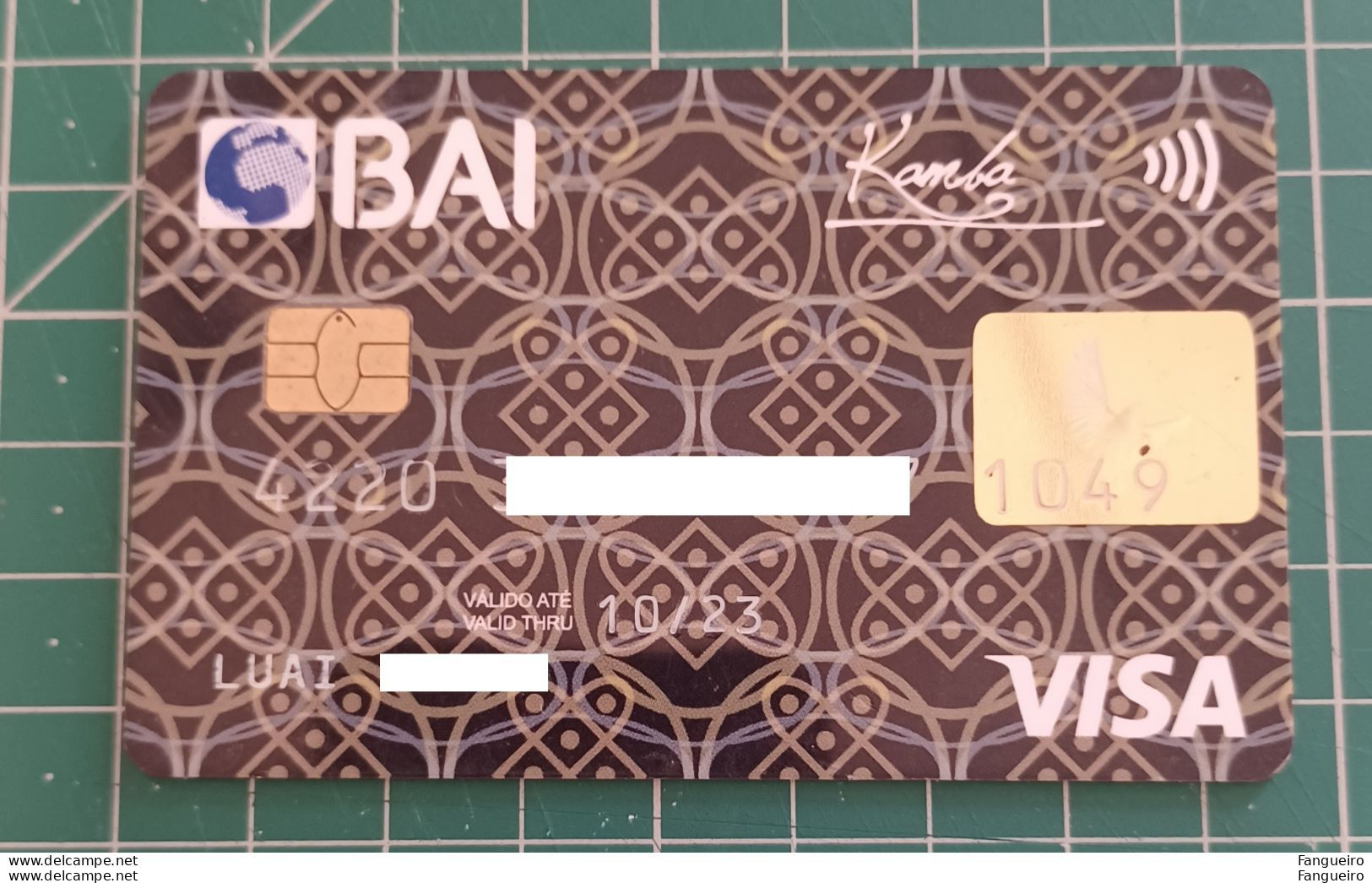 ANGOLA CREDIT CARD BAI BANK - Tarjetas De Crédito (caducidad Min 10 Años)