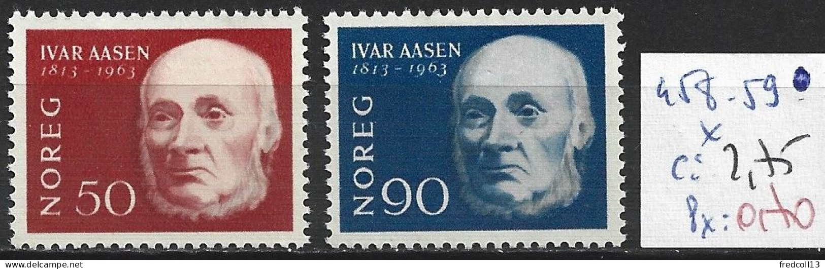 NORVEGE 458-58 * Côte 2.75 € - Unused Stamps