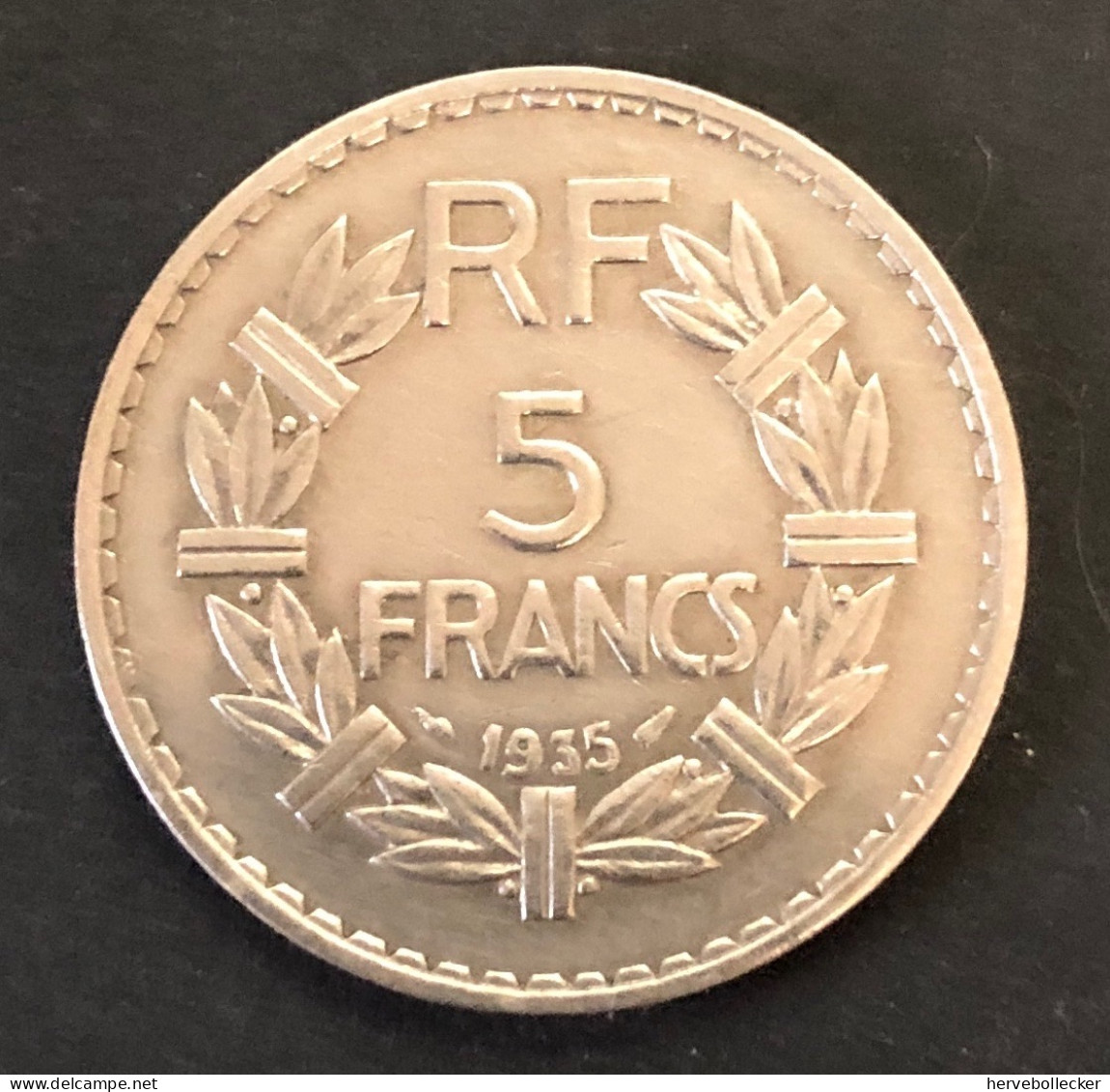 5 Francs - 1935 - Paris - TTB+ - Nickel - KM:888 - 5 Francs