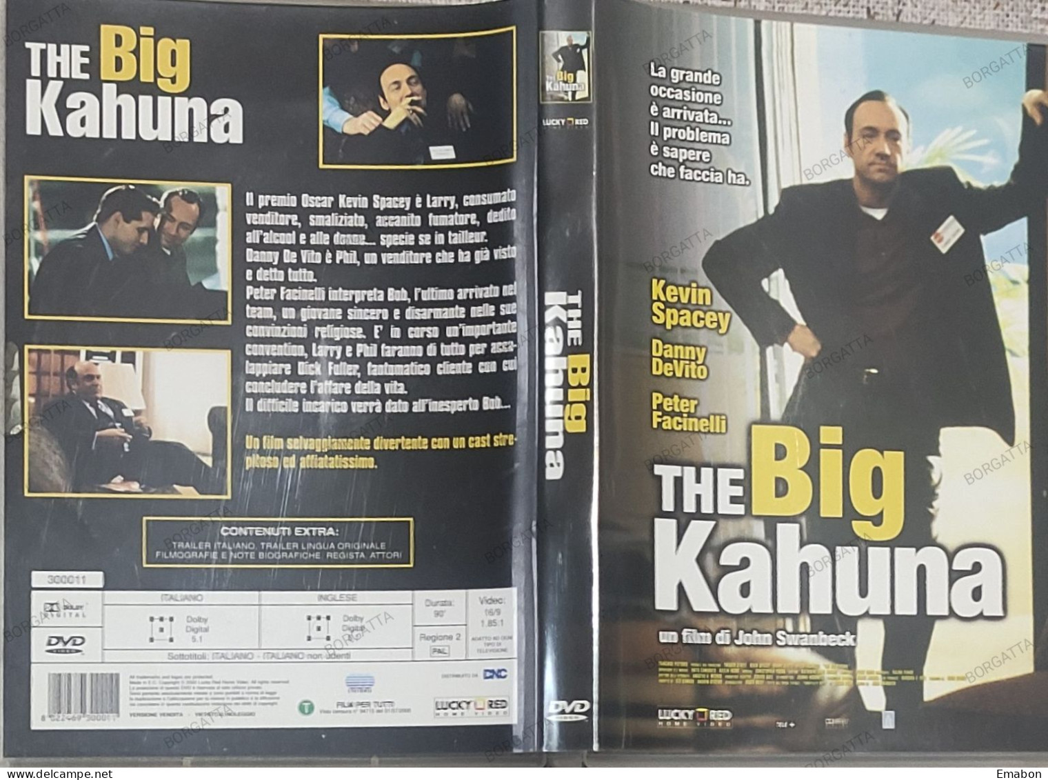 BORGATTA - DRAMMA - Dvd THE BIG KAHUNA - KEVIN SPACEY - PAL 2 - LUCKY RED 2000 -  USATO In Buono Stato - Drame