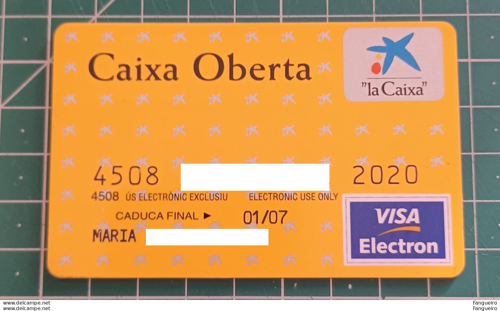 SPAIN CREDIT CARD CAIXA OBERTA - Credit Cards (Exp. Date Min. 10 Years)