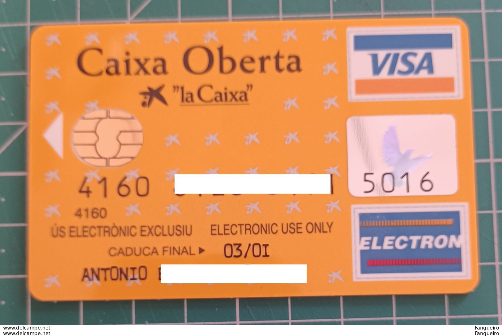 SPAIN CREDIT CARD CAIXA OBERTA VISA CASH - Credit Cards (Exp. Date Min. 10 Years)