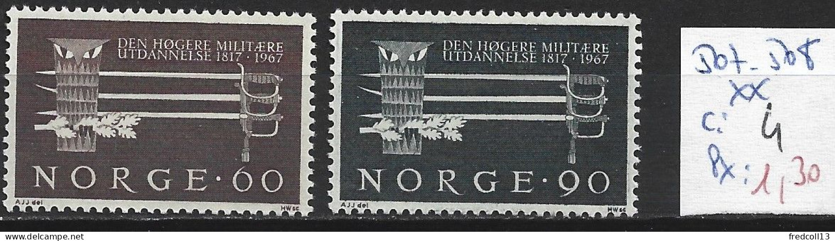 NORVEGE 507-08 ** Côte 4 € - Unused Stamps