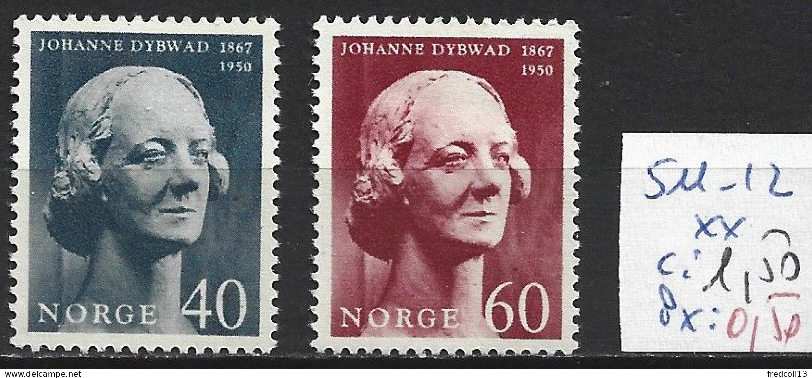 NORVEGE 511-12 ** Côte 1.50 € - Nuevos