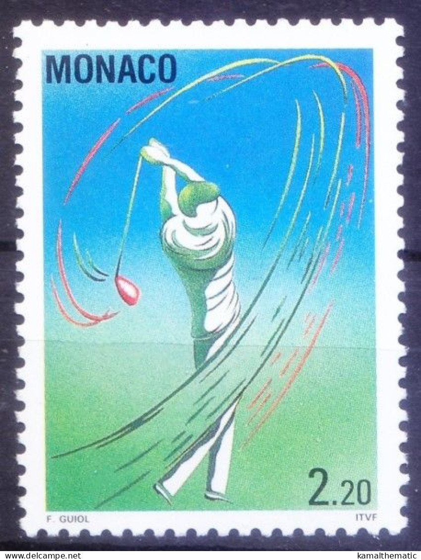 Monaco 1993 MNH, Golf, Sports - Golf