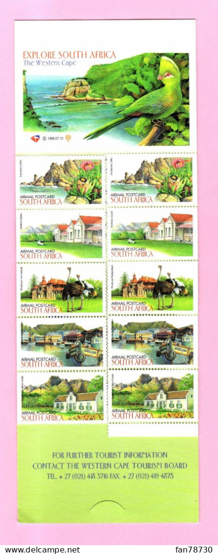 South Africa - 10 Airmail Postcard Rate Stamps - Neufs - Frais Du Site Déduits - Unused Stamps