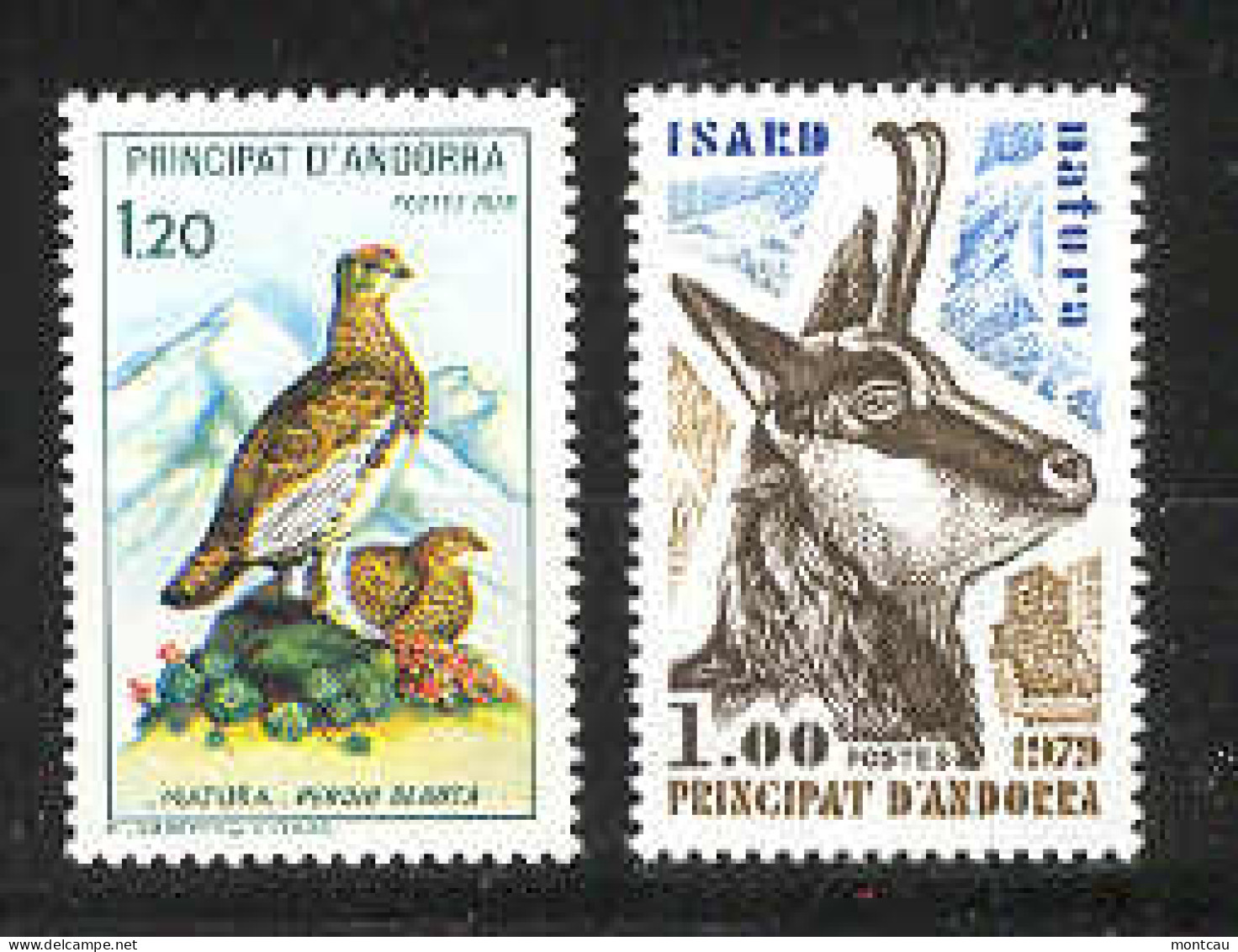 Andorra -Franc 1979 Naturaleza Y=274-75 E=295-96 - Gibier