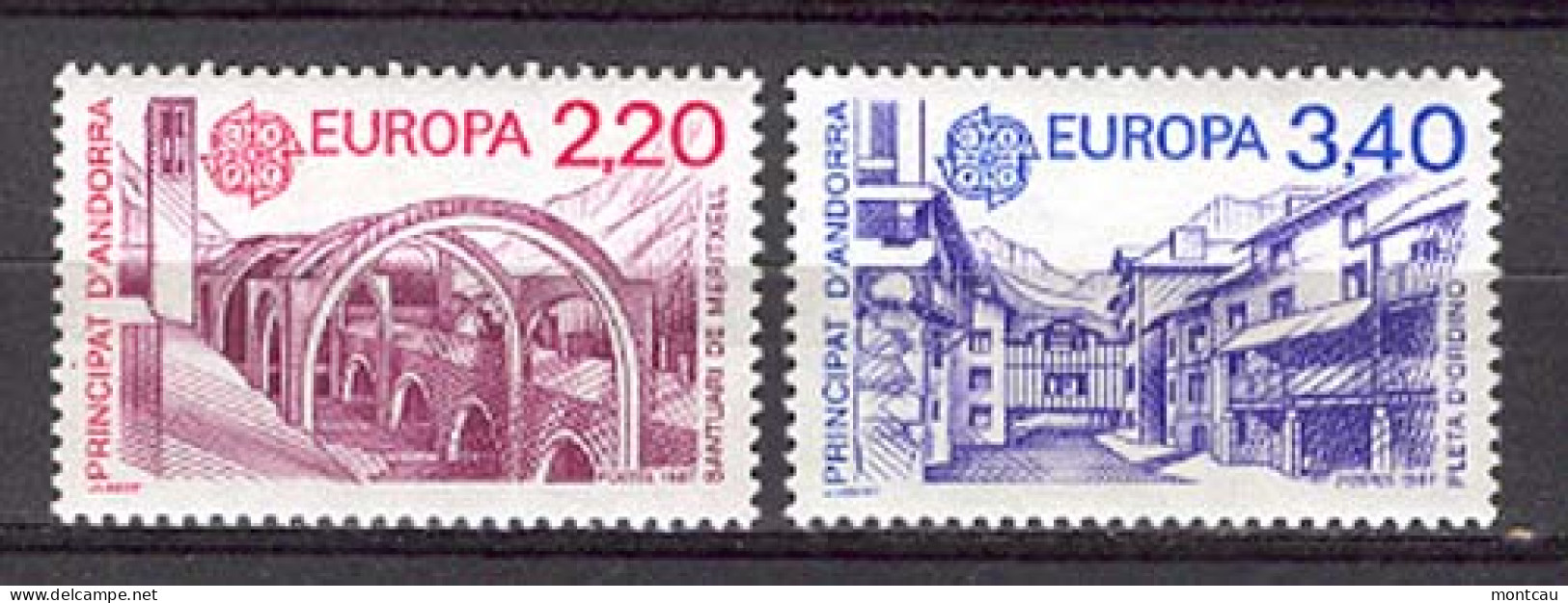 Andorra -Franc 1987 Europa. Y=358-59 E=379-80 - 1987