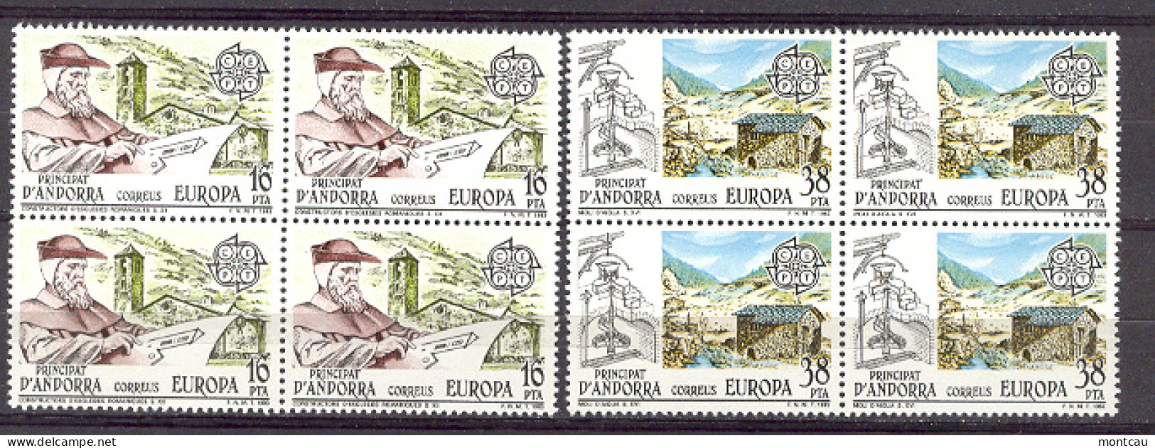 Andorra - 1983, Europa E=168-69 S=153-54 (**) Bloque - 1983