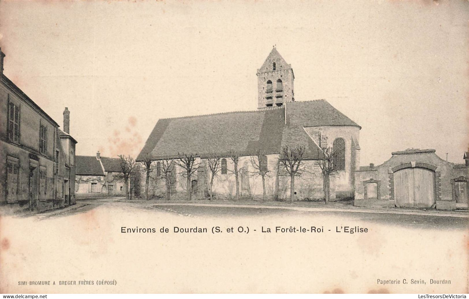 FRANCE - Environs De Dourdan - La Forêt Le Roi - Vue Sur L'église - Carte Postale Ancienne - Dourdan