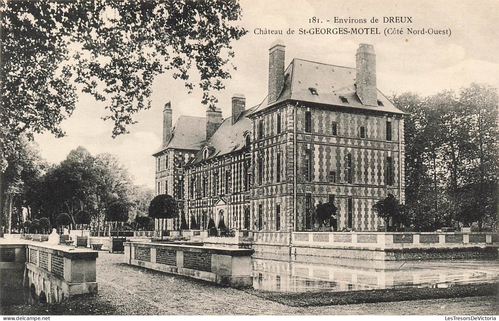 FRANCE - Environs De Dreux - Vue Générale Du Château De St Georges Motel (Côté Nord Ouest) - Carte Postale Ancienne - Dreux