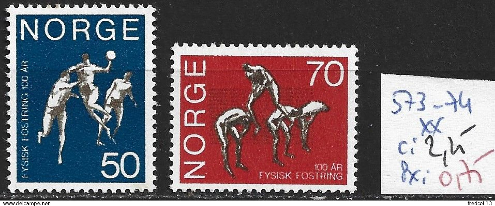 NORVEGE 573-74 ** Côte 2.25 € - Ungebraucht